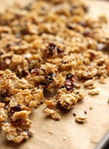 Granola after roasting