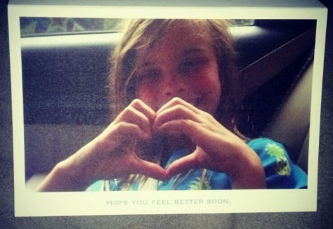 My beautiful niece sent me this card. :)