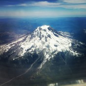 You can't get much better than this. Flying over Mount Rainier, leaving Seattle. And an unexpected side effect of my illness: my fear of flying is gone. I'm living on borrowed time, what do I have to fear? :)